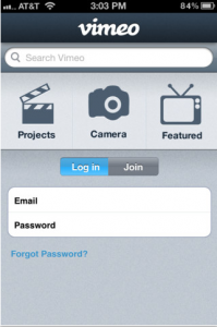 Vimeo App Screen Shot Vimeo App Screen Shot